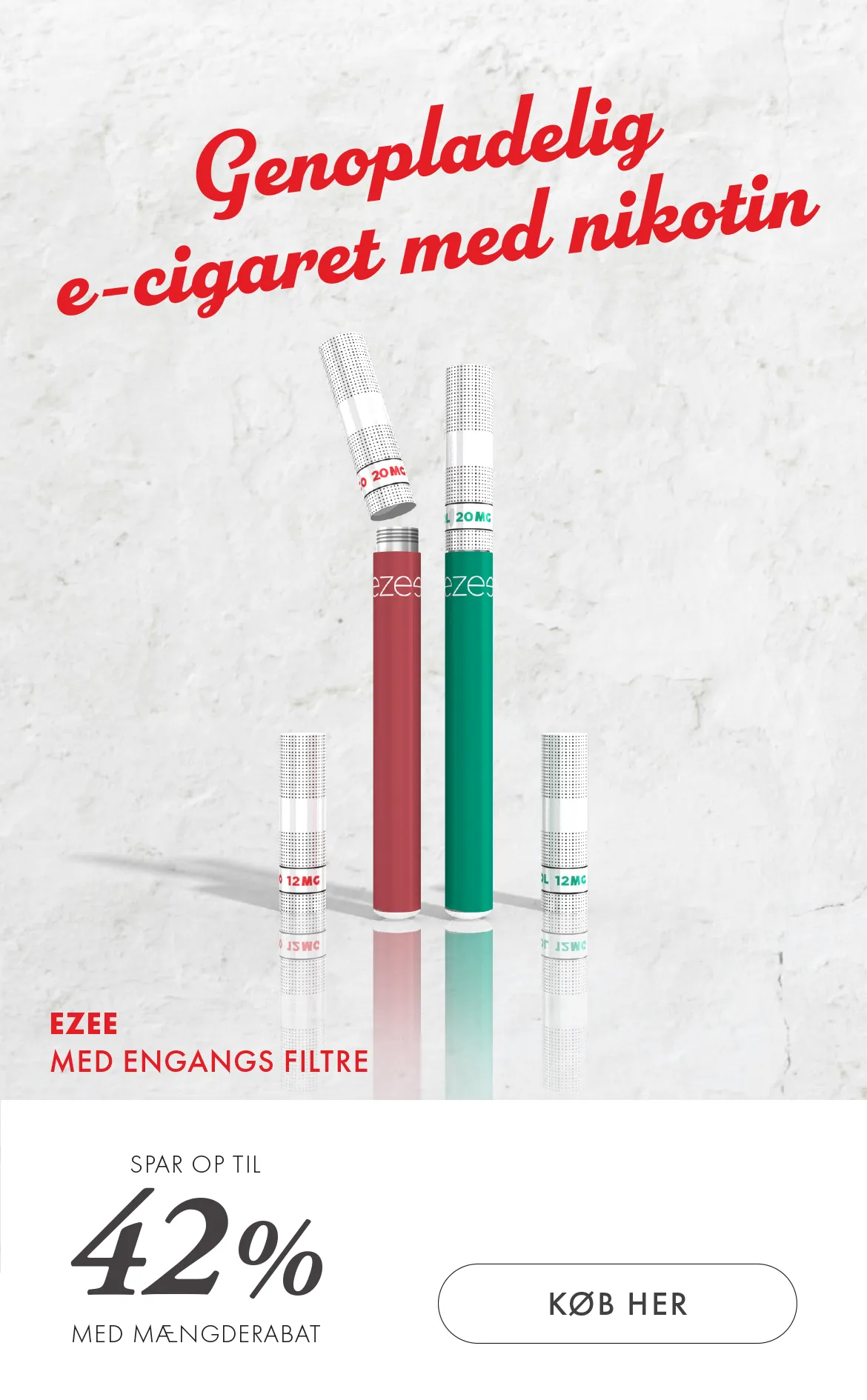 Ezee e-cigaret Startpakke