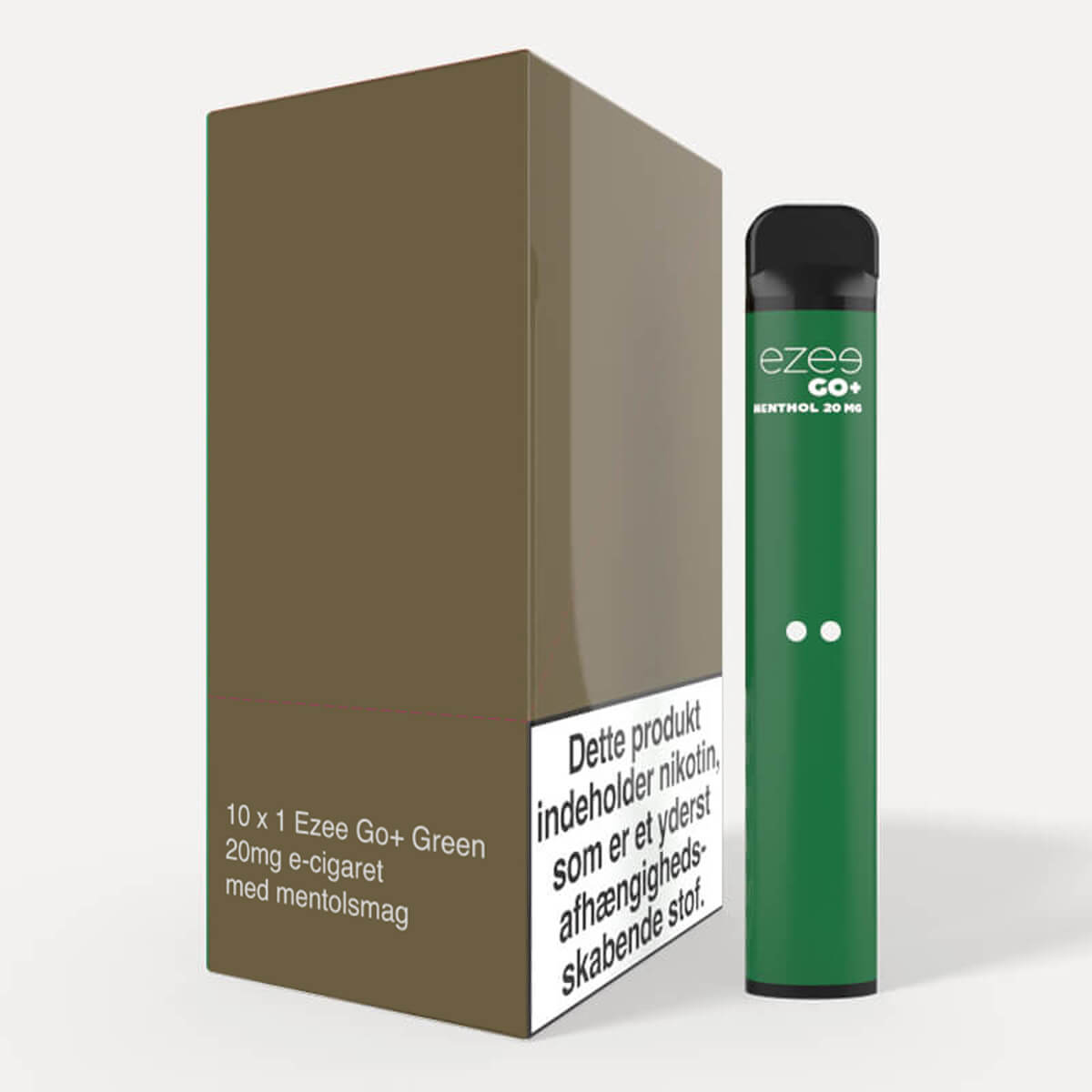 Ezee Go+ Green 20mg - Engangs vape med menthol smag 10 Stk.