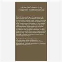 Ezee Go Engangs Nikotinfri Vape Tobak