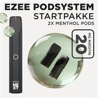 Ezee Next Pod startpakke Sort - Menthol smag 20mg nikotin