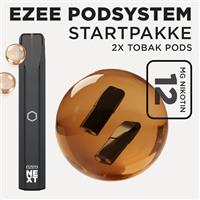 Ezee Next Pod startpakke Sort - Tobakssmag 12mg nikotin