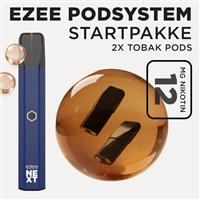 Ezee Next Pod startpakke Blå - Tobakssmag 12mg nikotin