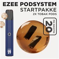 Ezee Next Pod startpakke Blå - Tobakssmag 20mg nikotin