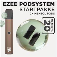 Ezee Next Pod startpakke Brun - Menthol smag 20mg nikotin