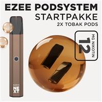 Ezee Next Pod startpakke Brun - Tobakssmag 12mg nikotin