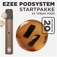 Ezee Next Pod startpakke Brun - Tobakssmag 20mg nikotin