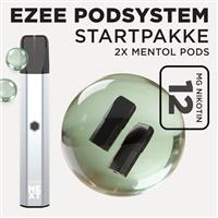 Ezee Next Pod startpakke Sølv - Menthol smag 12mg nikotin