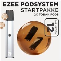 Ezee Next Pod startpakke Sølv - Tobakssmag 12mg nikotin